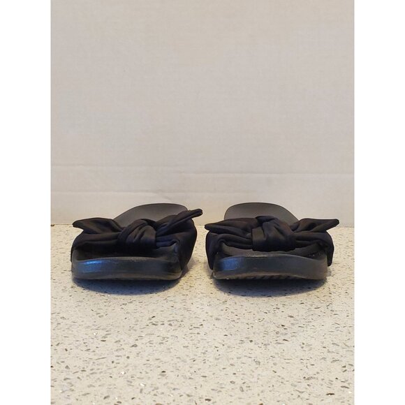 Pink Black slip in sandals flip flop shoes - Picture 2 of 10